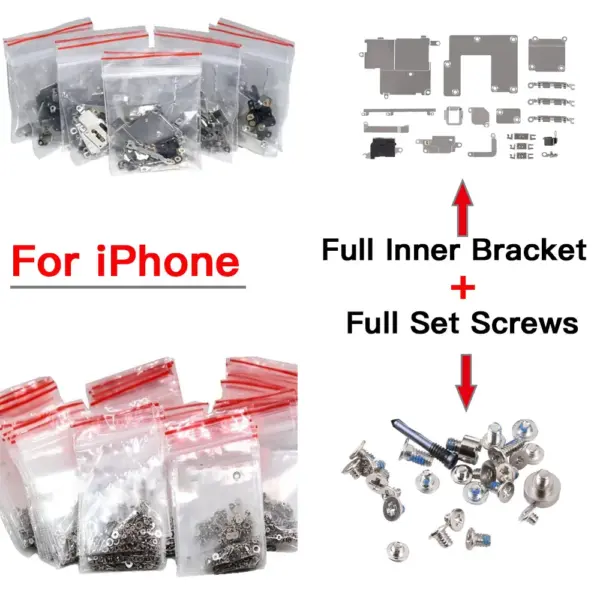 iPhone Inner Metal Holder & Screw Set for Models X-X12ProMax - Image 2