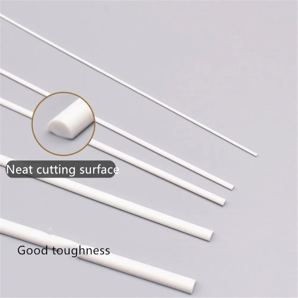 100pcs ABS Plastic Half Round Rods 1-5mm 4 100pcs ABS Plastic Half Round Rods 1-5mm - Image 4