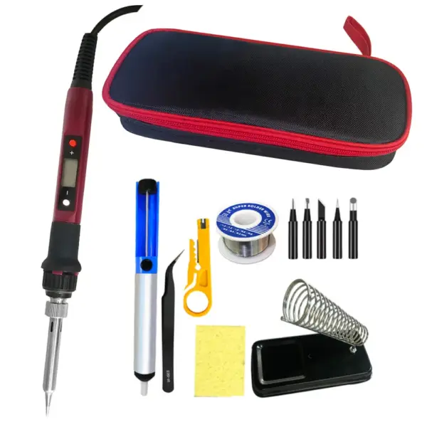 80W Adjustable Digital Soldering Iron Set - Image 15