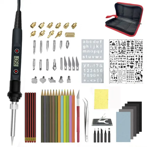 80W Adjustable Electric Soldering Iron Set - Image 9
