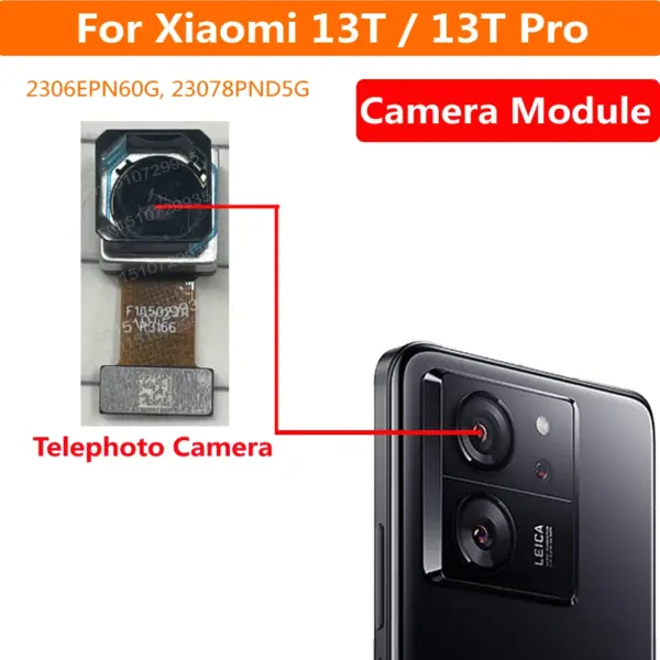 Front Facing Selfie & Rear Camera Flex Cable for Xiaomi 13T - Image 4