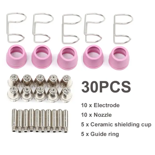 30pcs Plasma Cutter Electrode Nozzle Kit - Image 7