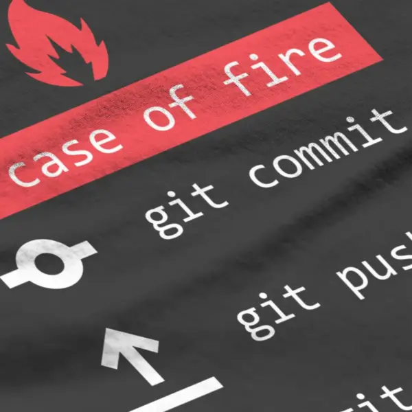 In Case Of Fire Programmer T-Shirt for Men - Image 3