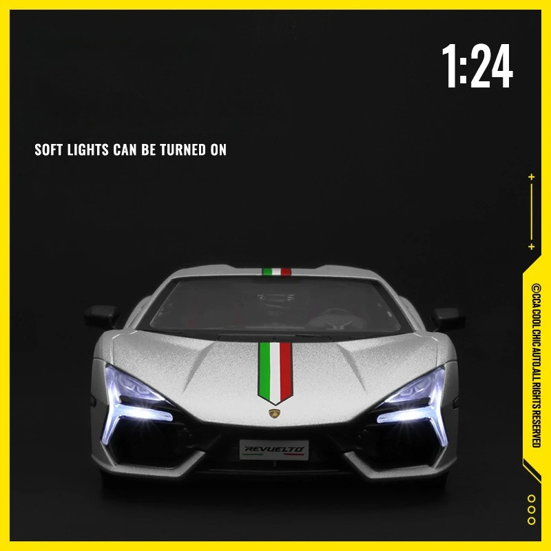 CCA 1:24 Lamborghini Revuelto Diecast Car Model 3 CCA 1:24 Lamborghini Revuelto Diecast Car Model - Image 3