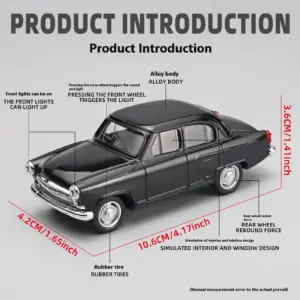 1:43 Scale Volga GAZ-21 Metal Car Model 12 S6e3ed996b1ce4213accac44d416531abB