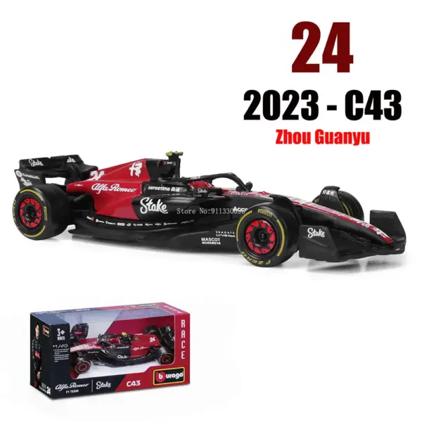 Bburago 1:43 F1 Diecast Car Model Collection - Image 18