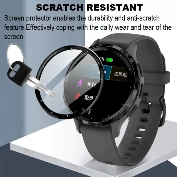 3PCs 3D Curved Edge Screen Protector for Garmin Venu - Image 2