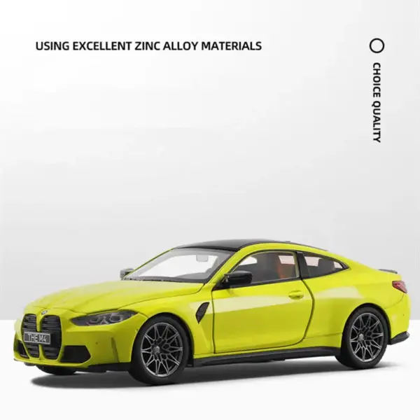 1:23 BMW M4 G82 Diecast Sports Car Model - Image 2