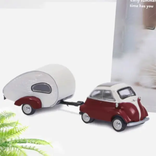 1:87 Scale BMW Isetta with Trailer Model - Image 2