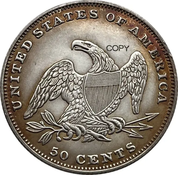 Silver-Plated 1837 Commemorative Coin Collectible - Image 4