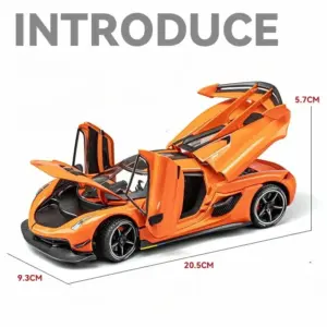 Diecast Jesko 1:24 Scale Metal Car Model 14 S6eea1114cf304faeb9507f10175f6ecct