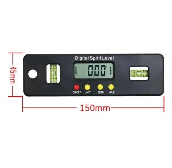 Digital Level Box Protractor with Magnetic Base - Image 8