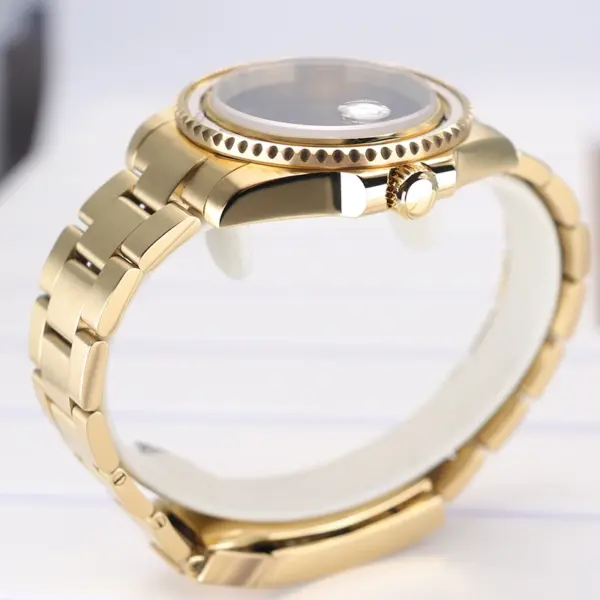 Gold 40mm Watch Case for Seiko Eta Miyota - Image 6