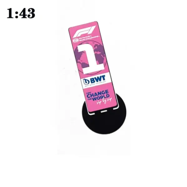 1:43 Scale F1 Model Parking Plate Decor - Image 14