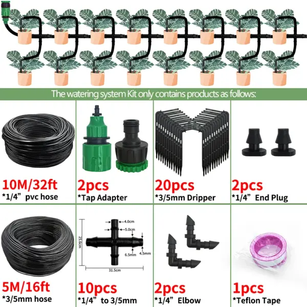 Drip Irrigation Kit for Greenhouse Garden - Image 9