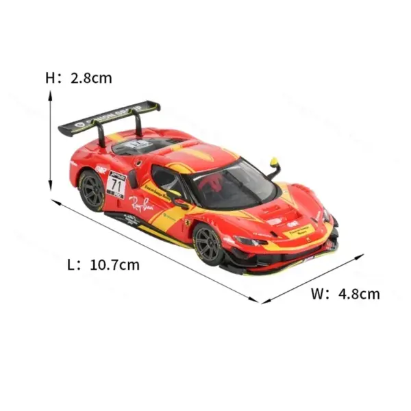 Bburago 1:43 Ferrari 296 GT3 Model Car - Image 6