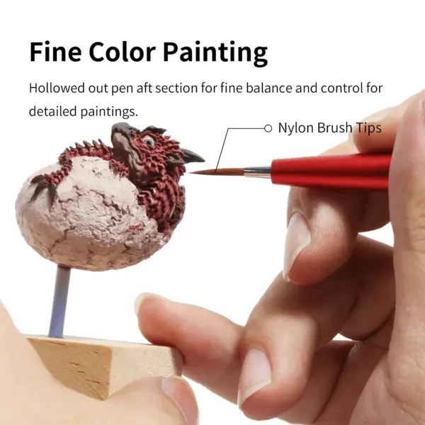 Aluminium Alloy Interchangeable Fine Tip Brush - Image 4