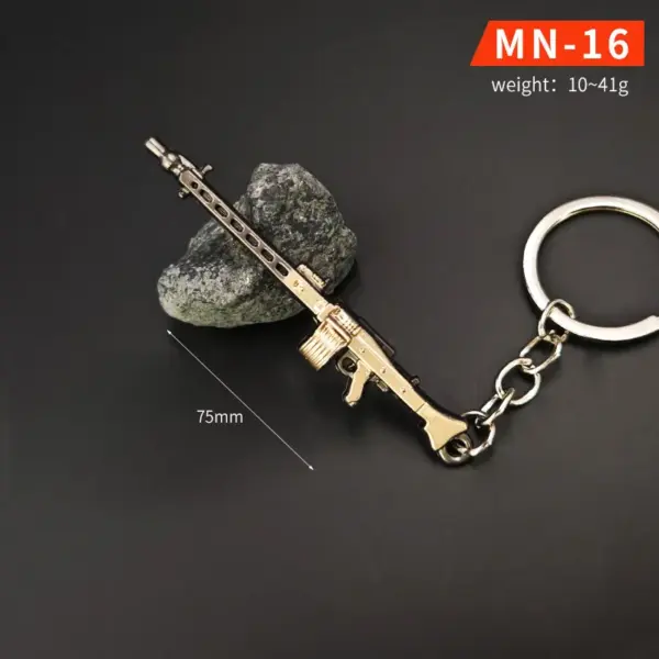Chicken Dinner Game Keychain Set with P90 and AWM - Image 8