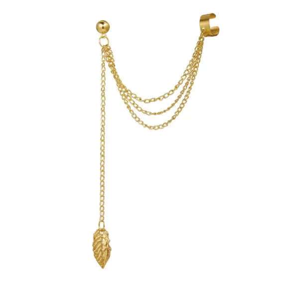Long Tassel Ear Cuff Earrings Unisex Style - Image 31