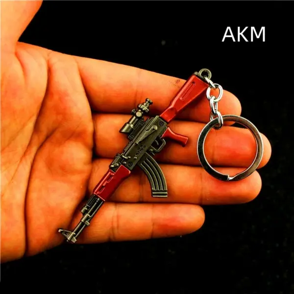 PUBG Mini Gun Metal Keychain RPG 98K AWM - Image 13