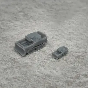 5PCS 1/700 350 M9 Armoured Bulldozer Model