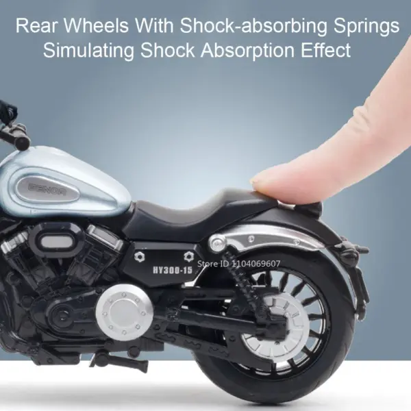 1:12 Chinchilla BD300 Miniature Motorcycle Model - Image 5