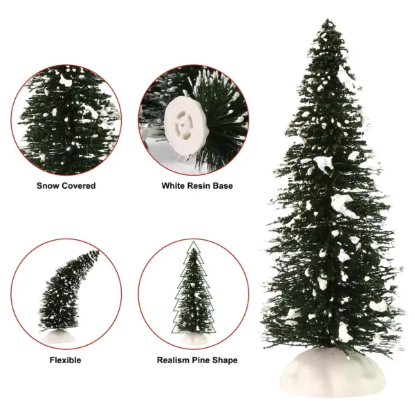 Miniature Snowy Pine Trees - 20 Pack - Image 3