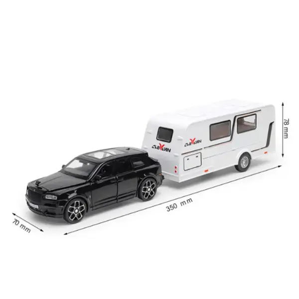 1/32 Alloy Diecast RV Trailer Car Model - Image 27