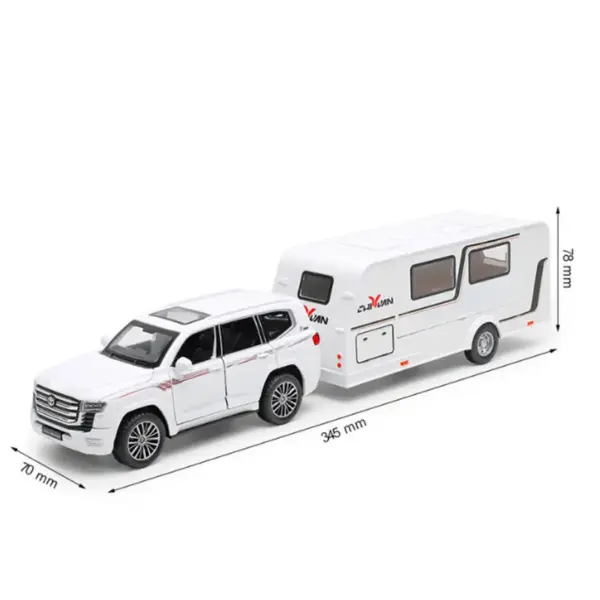 1/32 Alloy Diecast RV Trailer Car Model - Image 25
