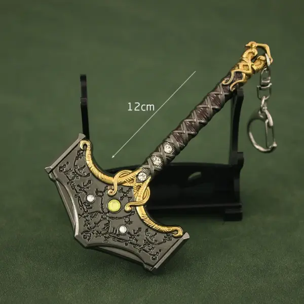 God of War Kratos Axe Metal Keychain - Image 17
