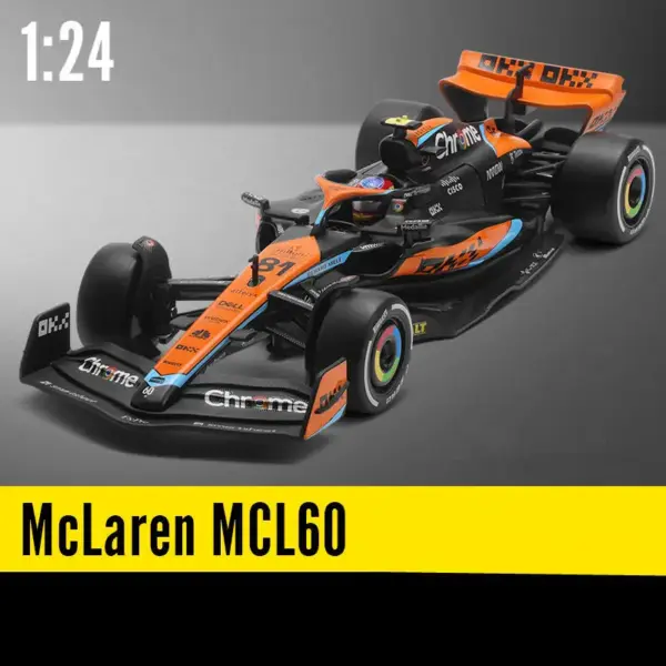1:24 Scale MCL60 2023 Diecast Formula 1 Model - Image 8