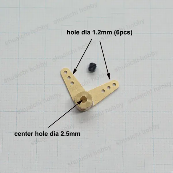 5PCS Brass Servo Arms for RC Model Boats - Image 5