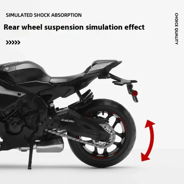 Yamaha YZF-R1 1:12 Scale Diecast Motorcycle Model - Image 5