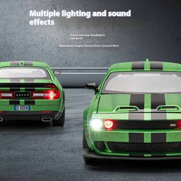 1:22 Dodge Challenger Redeye Hellcat Model Car - Image 4