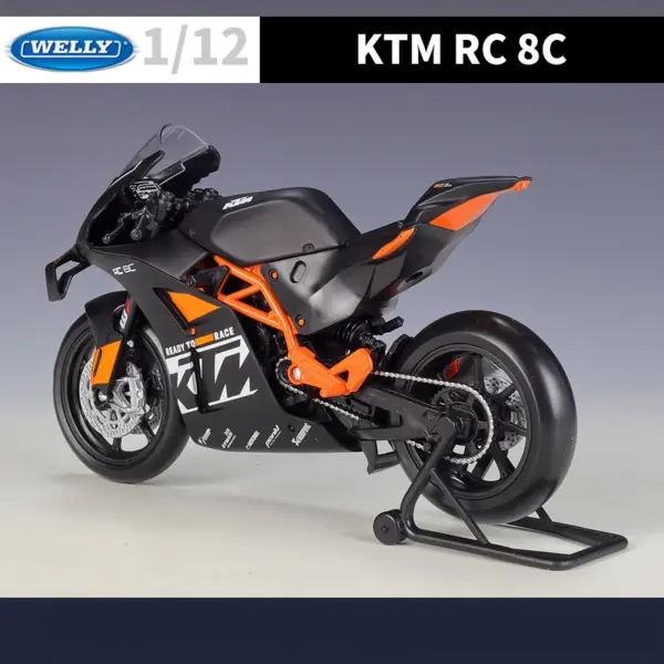 1:12 KTM RC 8C Diecast Motorcycle Model - Image 6