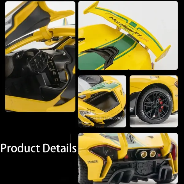 1:22 P1 GTR Diecast Model Sports Car - Image 3