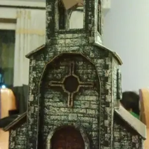 1/87 Medieval Cathedral Castle Paper Model Kit 20 S718b3078b46043adb5678f88e92c633dJ