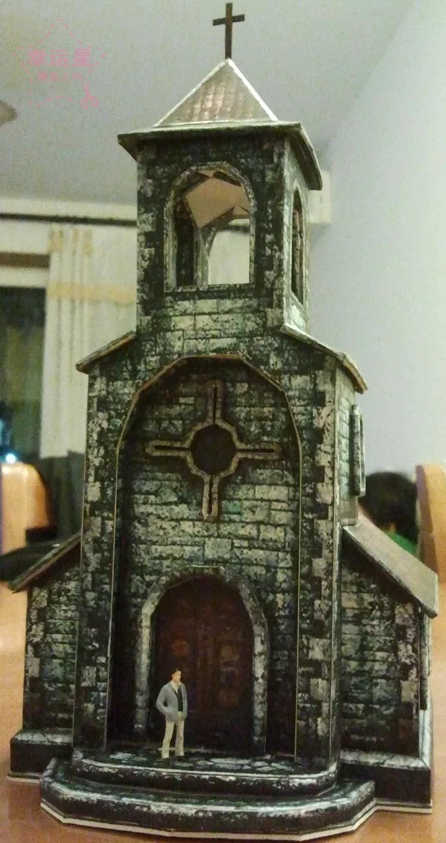 1/87 Medieval Cathedral Castle Paper Model Kit 9 1/87 Medieval Cathedral Castle Paper Model Kit - Image 9