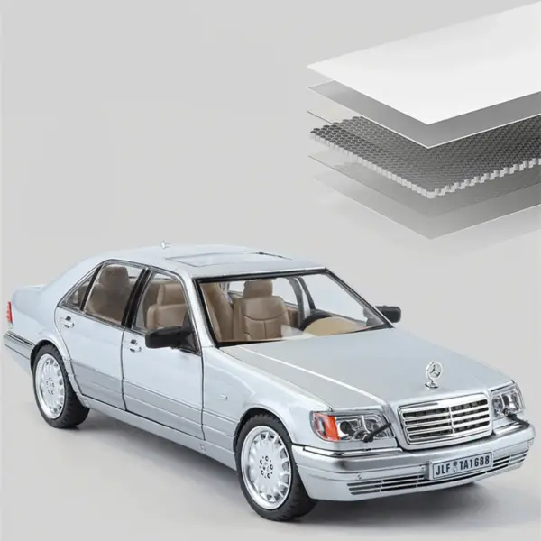 1:24 Alloy W140 S320 SEL Diecast Model Car - Image 2
