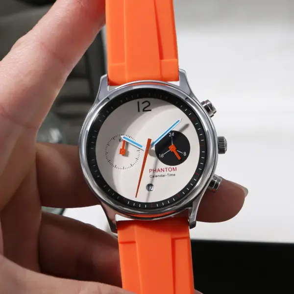 Square Men's Quartz Watch with Calendar Feature - Image 7