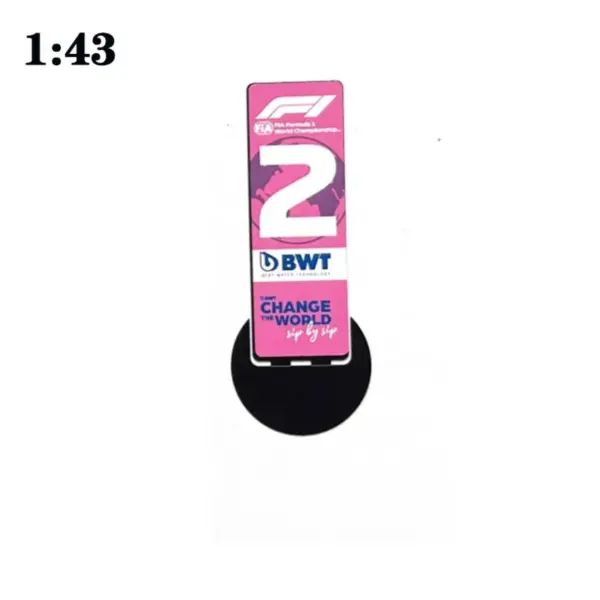 1:43 Scale F1 Model Parking Plate Decor - Image 11