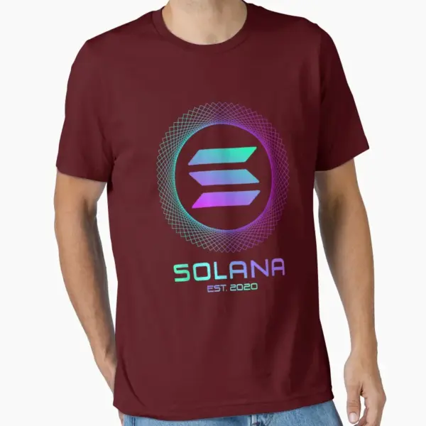 Solana SOL Cryptocurrency Cotton T-Shirt - Image 8