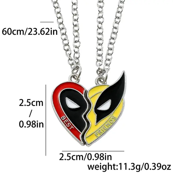 Deadpool & Wolverine Pendant Necklace Set - Image 6