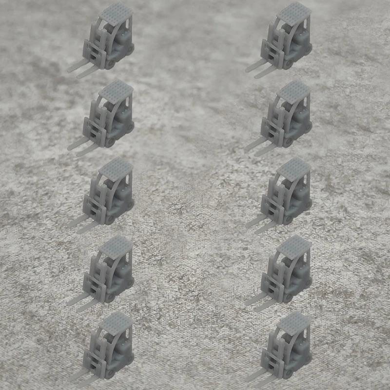 10PCS Miniature Resin Forklift Truck Models 5 10PCS Miniature Resin Forklift Truck Models - Image 5