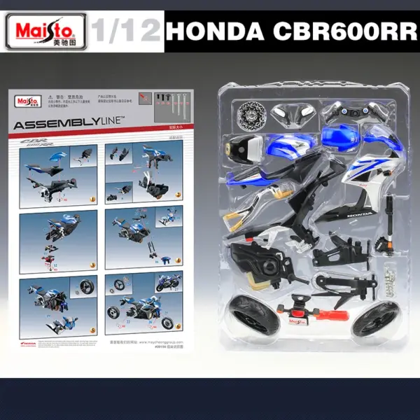 Maisto 1:12 Honda CBR 600 RR Motorcycle Model - Image 6