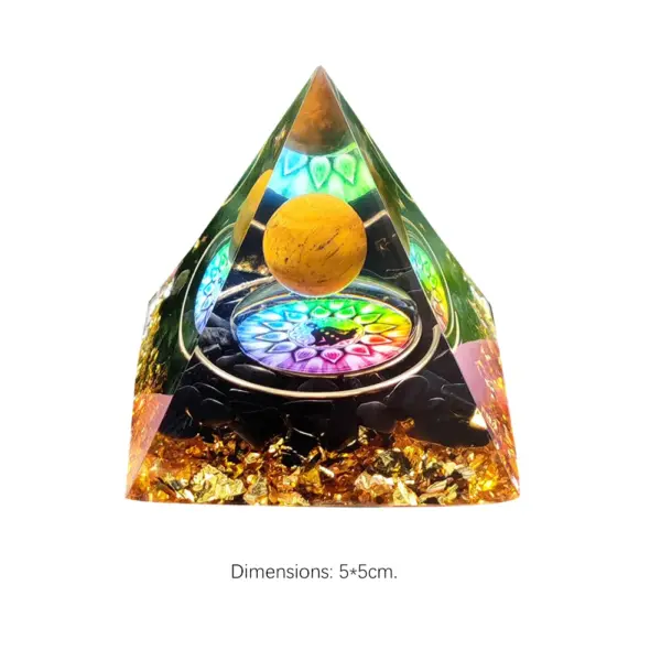5cm Natural Stone Orgonite Pyramid Crystal - Image 16