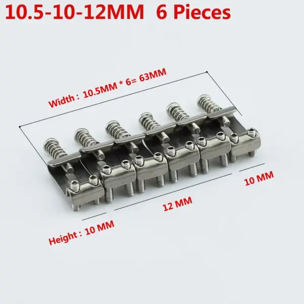 Titanium Alloy Vintage Guitar Bridge Saddle Set - Image 16