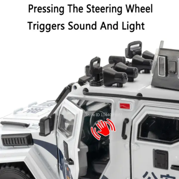 1:24 Scale Swordtooth Tiger Military Car Model - Image 3