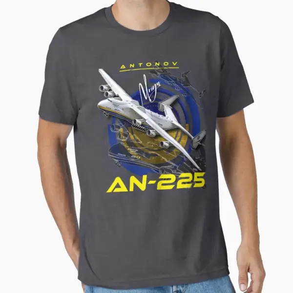 Antonov AN225 Mriya Cargo Aircraft T-Shirt - Image 11