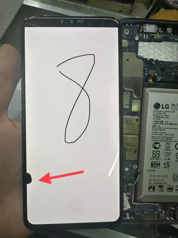 6.4 inches LG V50 ThinQ LCD Touch Screen Replacement